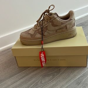 Nike Air Force 1 x Billie Eilish, neutral tan, womens size 8.5